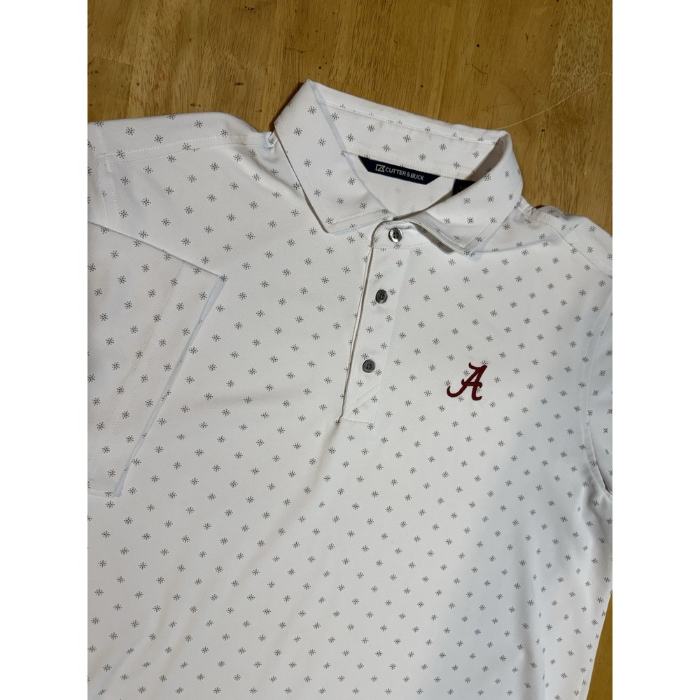 Cutter & Buck University Of Alabama Men's L Large Golf Polo Embroidered Logo